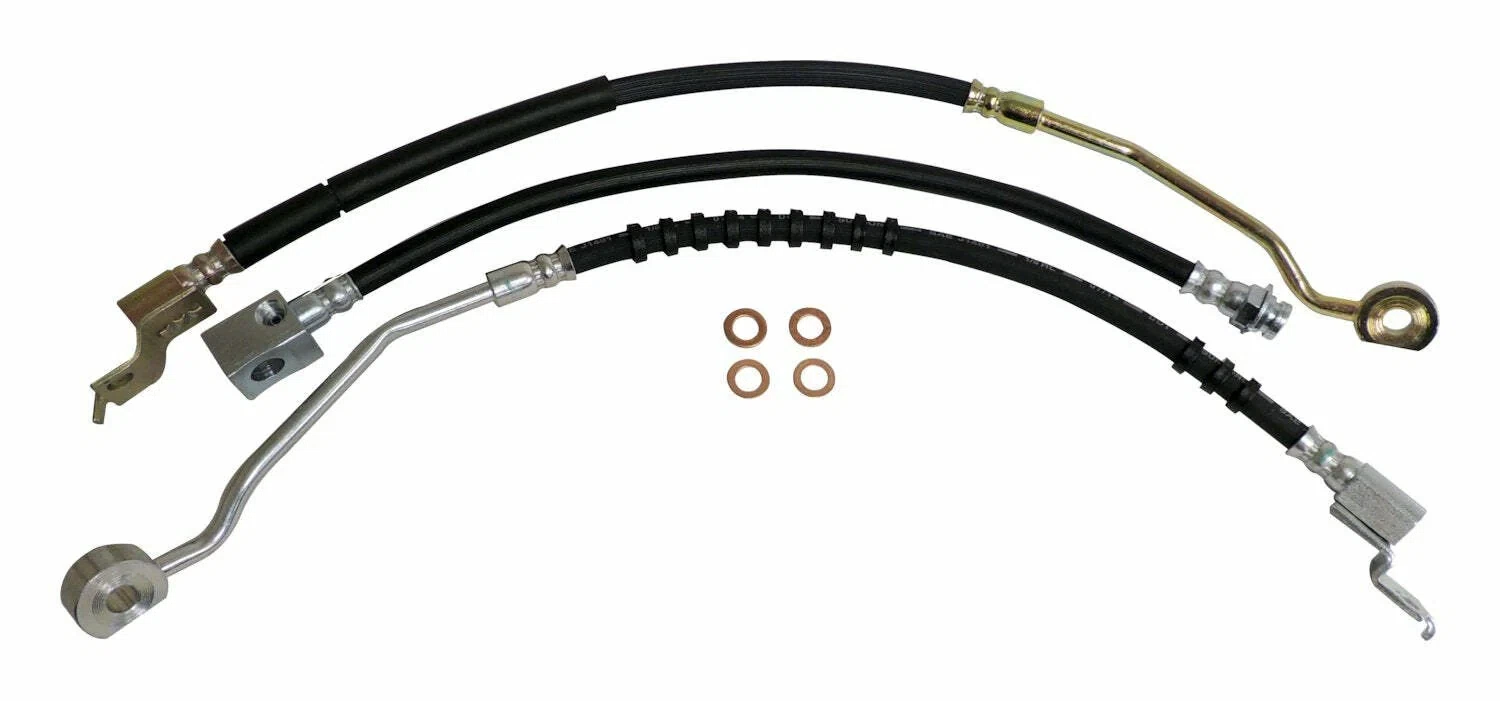 Crown Automotive - Steel Black Brake Hose Kit - BHK6